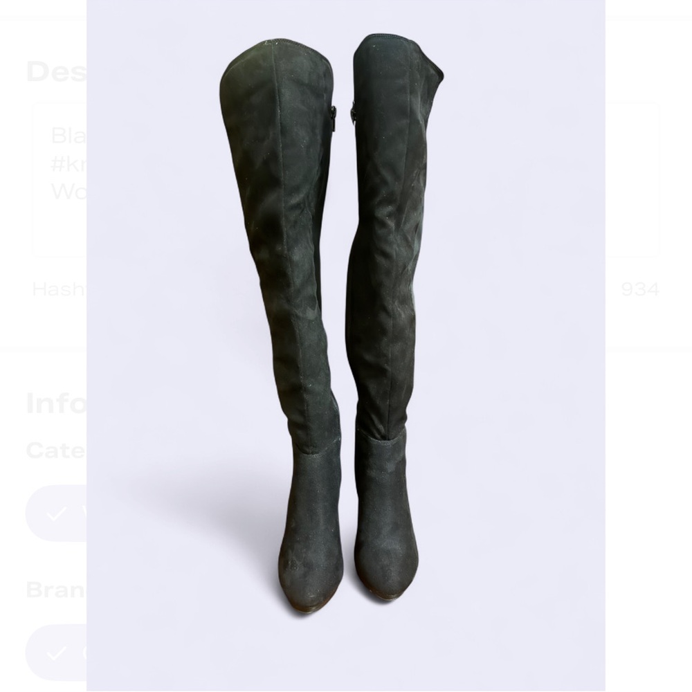 Diba Chic Black Over-the-Knee Boots